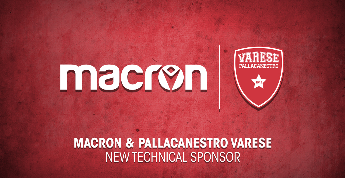 Macron è il nuovo sponsor tecnico della Pallacanestro Varese